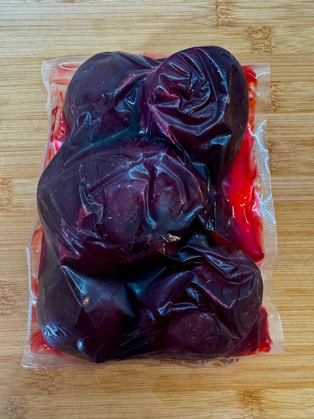 Beterraba cozida em vácuo un