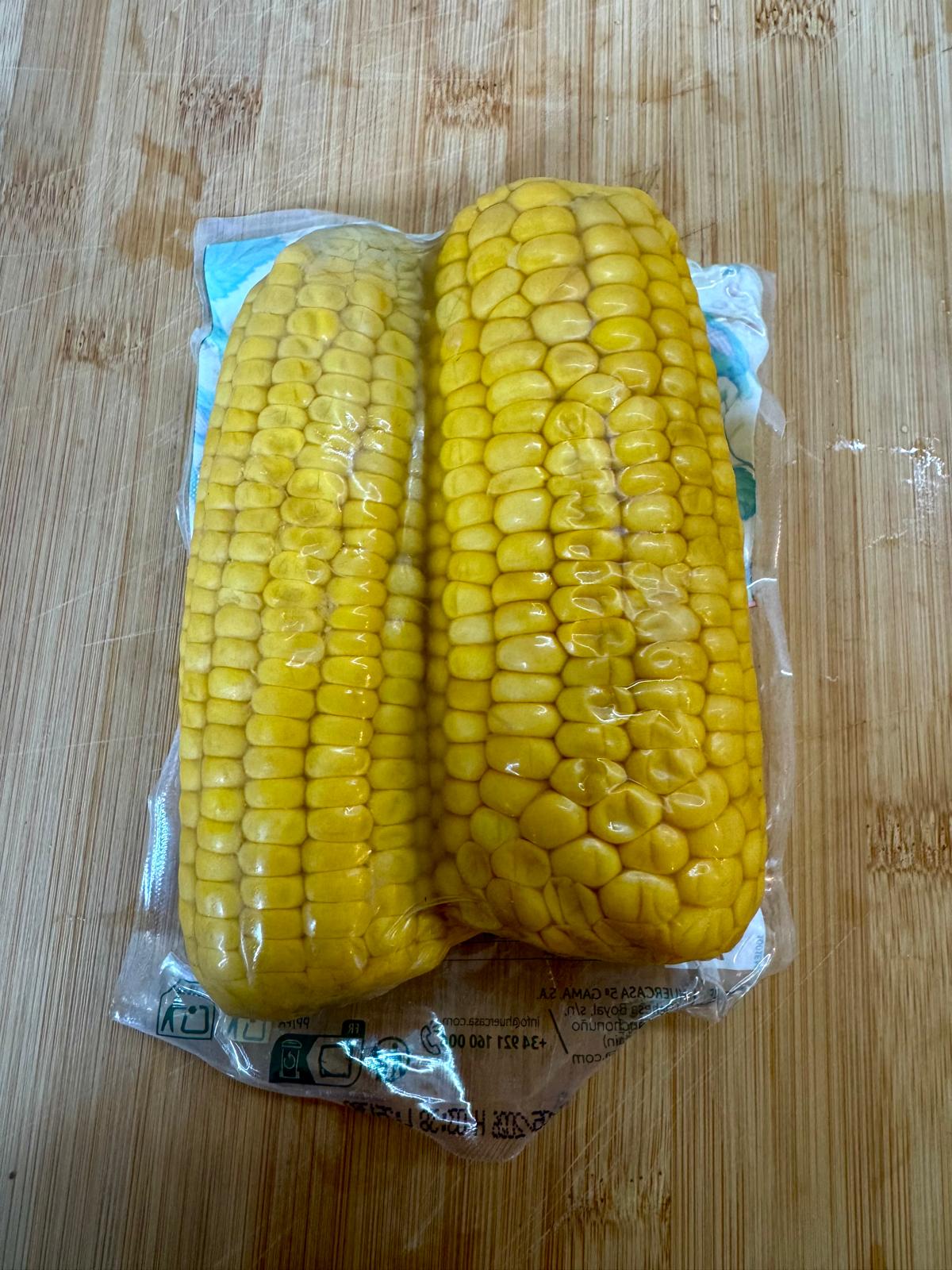Milho cozido em vácuo un